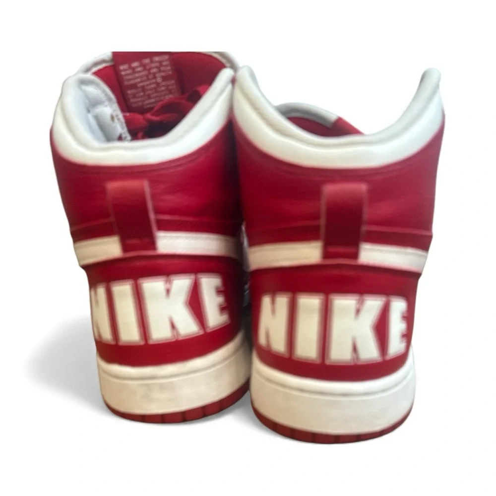 Nike Court Force High Red White sneakers extremely RARE Mens size‎ 13 Athletic